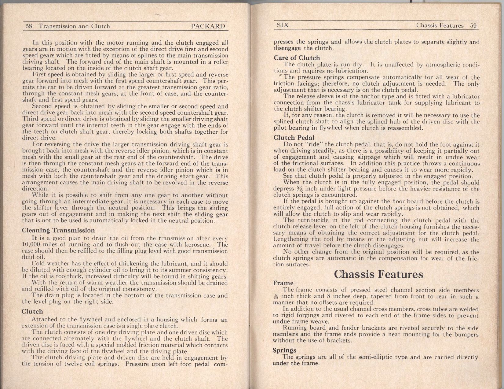 1927 Packard Six Owners Manual Page 27